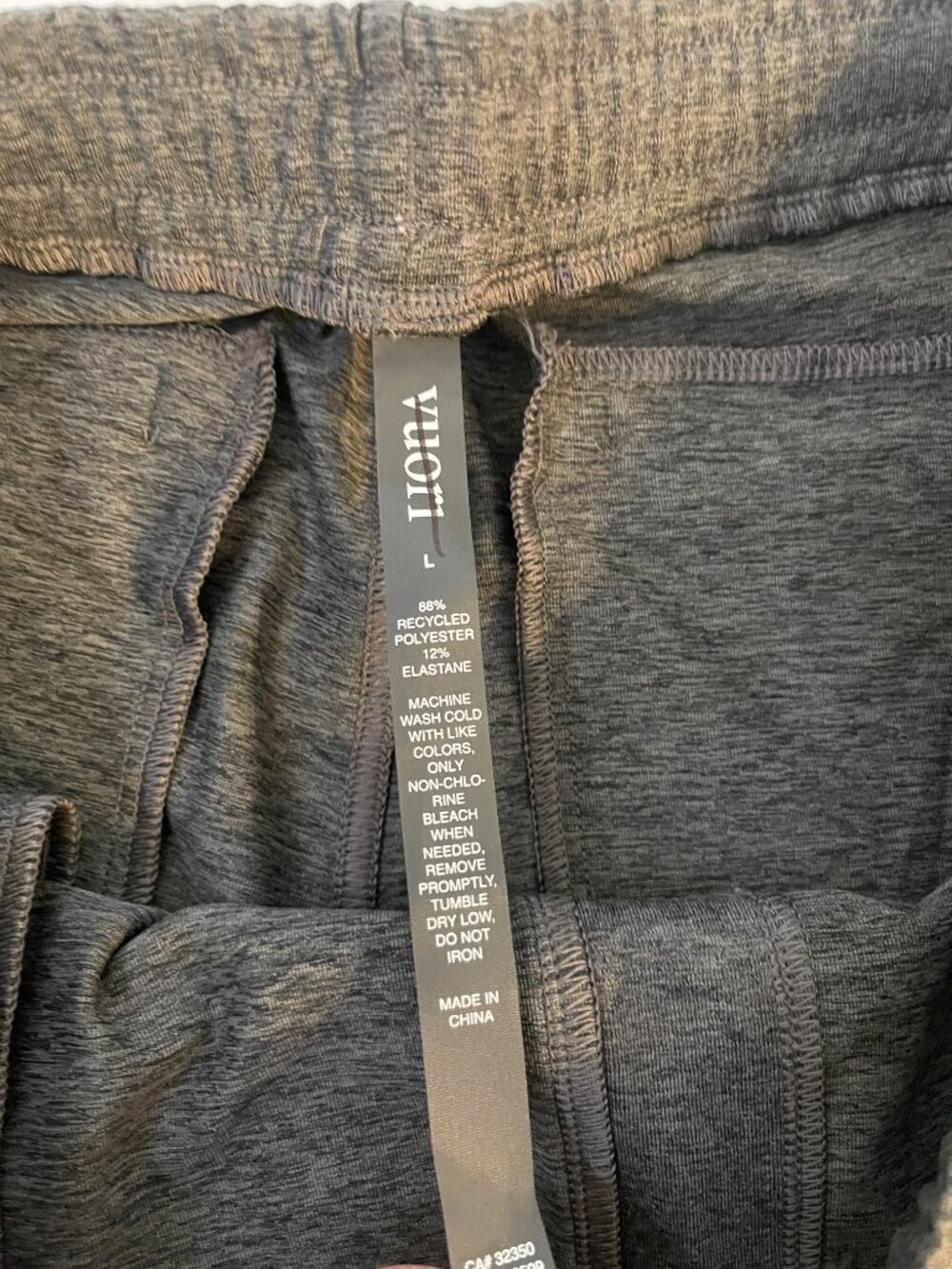 Vuori Sunday Performance Jogger V416 NWT Large Charcoal Heather - Picture 6 of 9